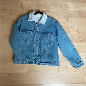 Brandy Melville Sherpa Jean Jacket